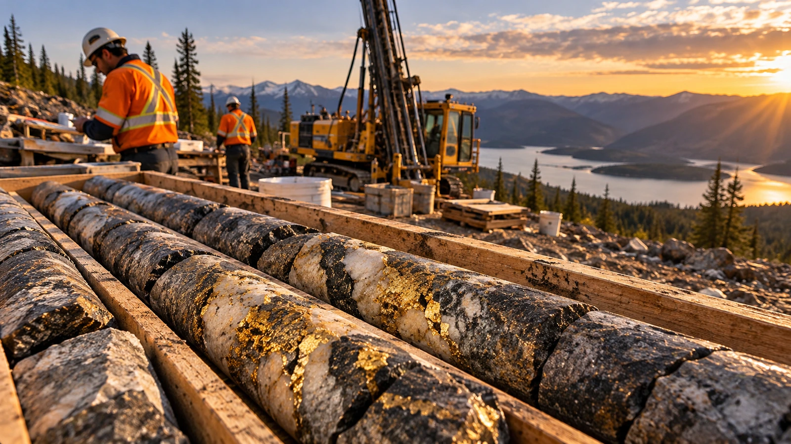 Original editorial graphic illustrating Gold Drill Results Explained: Grade, Width, True Thickness and Continuity